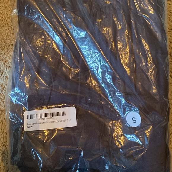 NIP🆕ISSAC LIEV: Dark Gray Long sleeve Lightweight Cardigan Duster: Size S - Picture 2 of 2